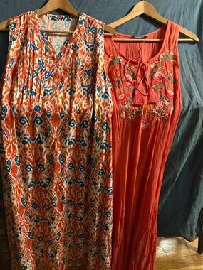 Roamans & Ikat Bundle  Maxi Dress L/XL